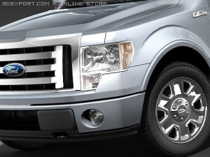 F-150 Super Cab 2009 midpoly Modelo 3D