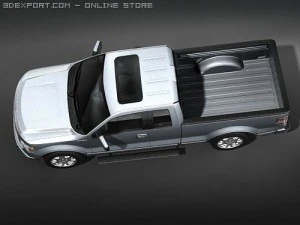 F-150 Super Cab 2009 midpoly 3D Model