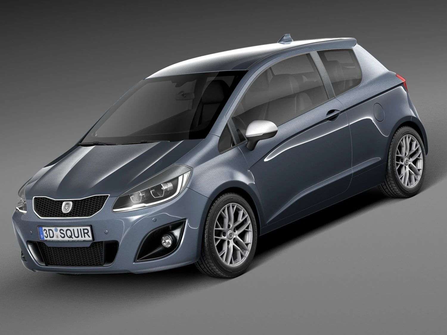 Generic Hatchback 2016 3D Model .c4d .max .obj .3ds .fbx .stl .blend 