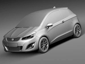 Generic Hatchback 2016 3D Model