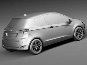 Generic Hatchback 2016 3D Model
