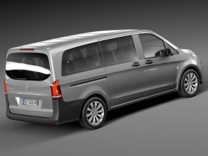 Mercedes-Benz Vito Tourer 2015 3D Model