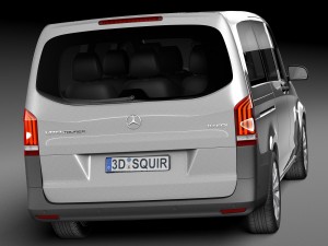 Mercedes-Benz Vito Tourer 2015 3D Model