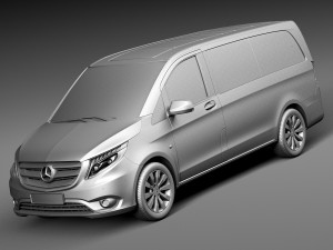 Mercedes-Benz Vito Tourer 2015 3D Model