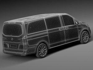 Mercedes-Benz Vito Tourer 2015 3D Model