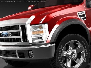F-250 Regular Cab 2009 midpoly 3D Model