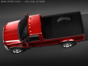 F-250 Regular Cab 2009 midpoly 3D Model
