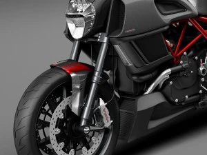 Ducati Diavel Carbon 2015 3D Model