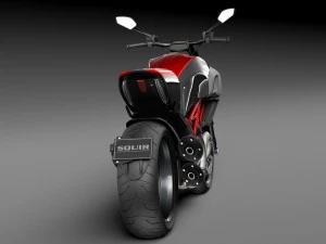Ducati Diavel Carbon 2015 3D Model