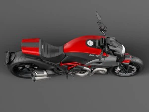 Ducati Diavel Carbon 2015 3D Model