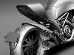 Ducati Diavel Carbon 2015 3D Model