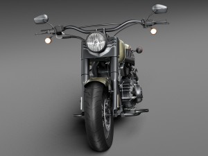 Harley Davidson Softail Slim S Army Design 2016 Modèle 3D