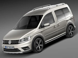 Volkswagen Caddy Alltrack 2016 Modèle 3D