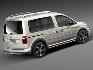 Фольксваген Кадди Олтрек 2016 3D Модель