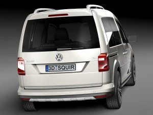 Фольксваген Кадди Олтрек 2016 3D Модель