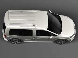 Фольксваген Кадди Олтрек 2016 3D Модель