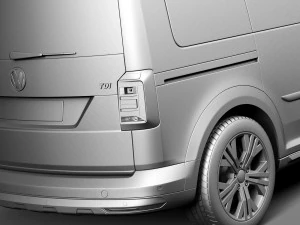 Фольксваген Кадди Олтрек 2016 3D Модель