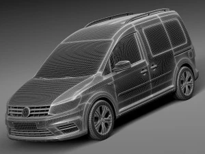 Фольксваген Кадди Олтрек 2016 3D Модель