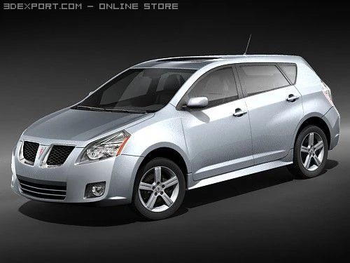 Pontiac vibe 3D Model .c4d .max .obj .3ds .fbx .stl .blend 