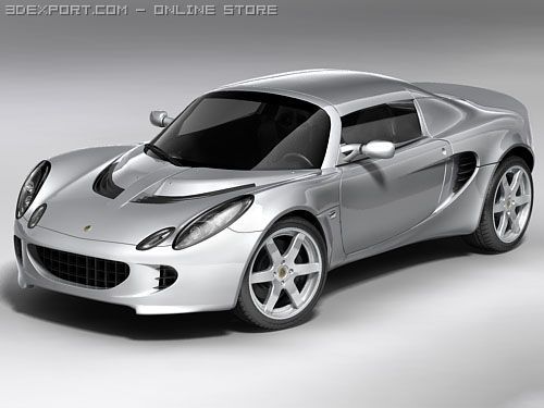 Lotus Elise 2007 Modelo 3D .c4d .max .obj .3ds .fbx .stl .blend 