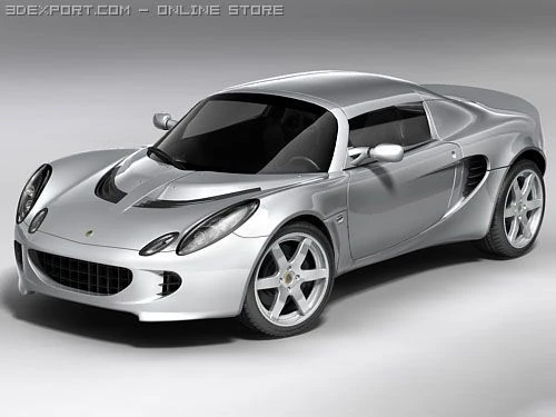 Lotus Elise 2007 3D Model .c4d .max .obj .3ds .fbx .stl .blend 