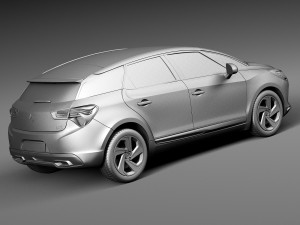 Citroen DS5 2016 Modello 3D