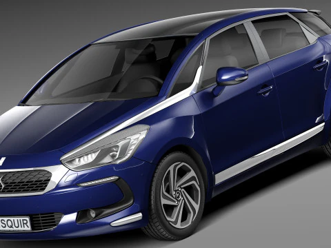 Citroen DS5 2016 3D Model