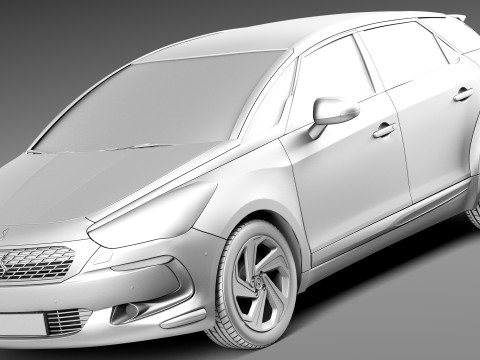 Citroen DS5 2016 Modello 3D