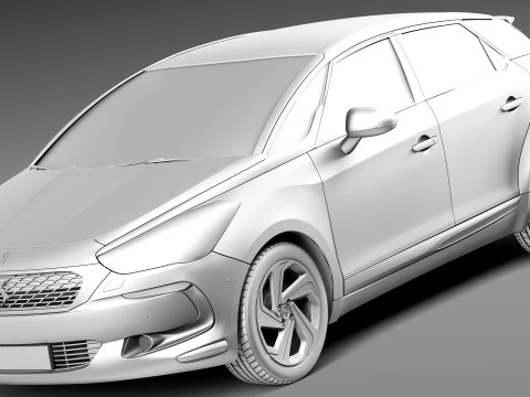 Citroen DS5 2016 3D Model