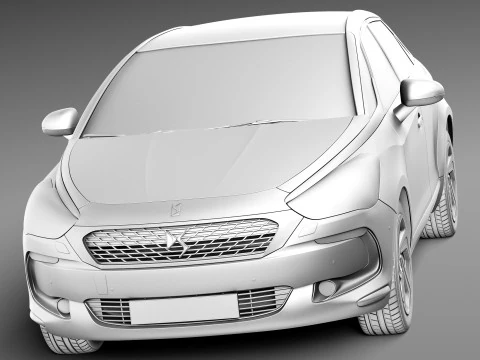 Citroen DS5 2016 3D Model