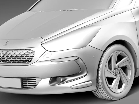 Citroen DS5 2016 3D Model