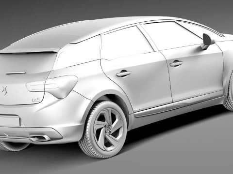 Citroen DS5 2016 3D Model