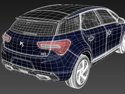Citroen DS5 2016 3D Model