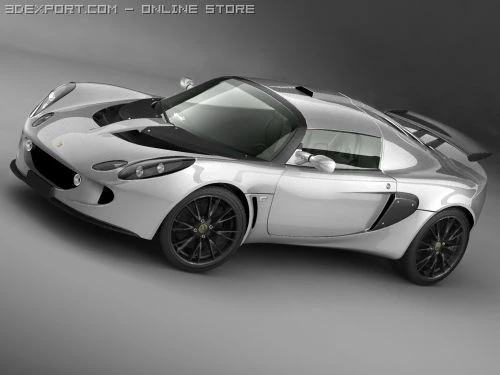 Lotus Exige 2006 3D Model .c4d .max .obj .3ds .fbx .stl .blend 