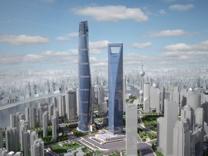 Shanghai Tower Downtown 3D Model