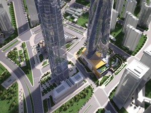 Shanghai Tower Downtown 3D Model