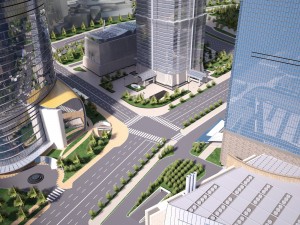 Shanghai Tower Downtown 3D Model