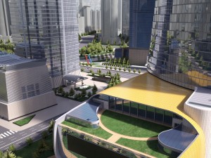 Shanghai Tower Downtown 3D Model
