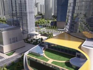 Shanghai Tower Downtown 3D Model