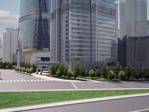 Shanghai Tower Downtown 3D Model