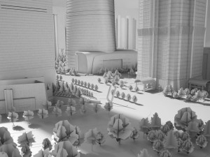 Shanghai Tower Downtown 3D Model