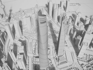 Shanghai Tower Downtown 3D Model