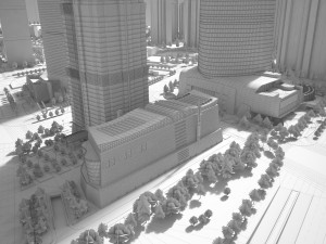 Shanghai Tower Downtown 3D Model