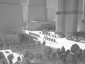 Shanghai Tower Downtown 3D Model