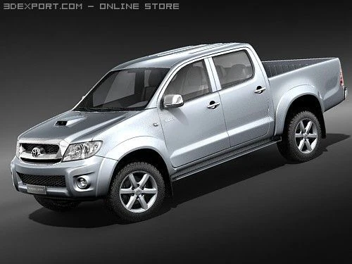 Toyota Hilux 2009 3D Model .c4d .max .obj .3ds .fbx .stl .blend