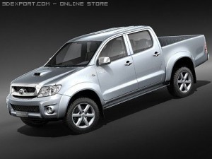 Toyota Hilux 2009 3D Model