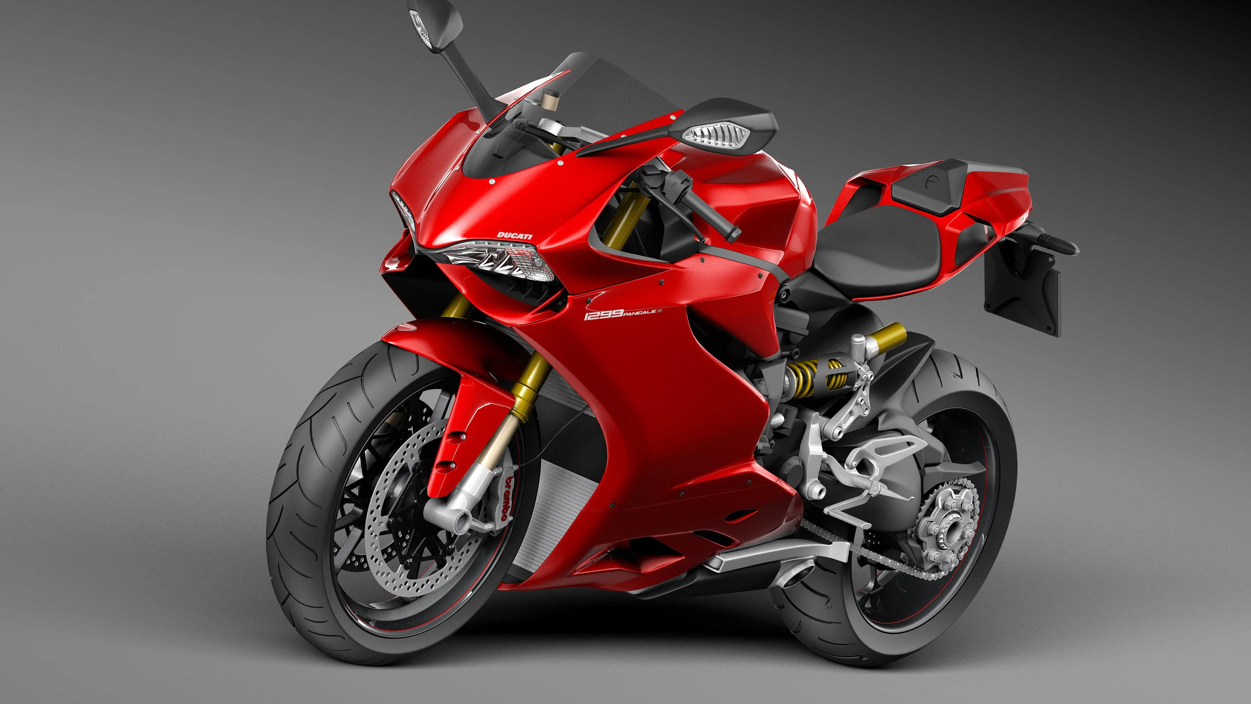 Ducati 1299 Panigale S 2016 3D Model .c4d .max .obj .3ds .fbx .stl .blend 