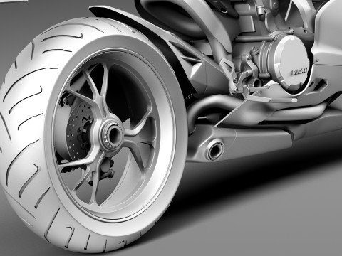 Ducati 1299 Panigale S 2016 3D Model