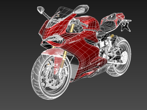 Ducati 1299 Panigale S 2016 3D Model
