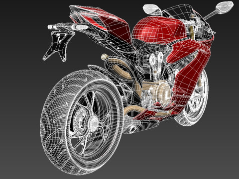 Ducati 1299 Panigale S 2016 3D Model